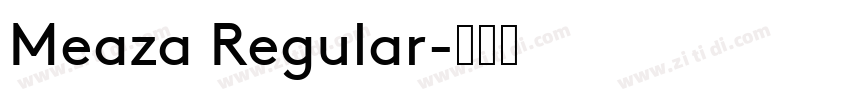 Meaza Regular字体转换